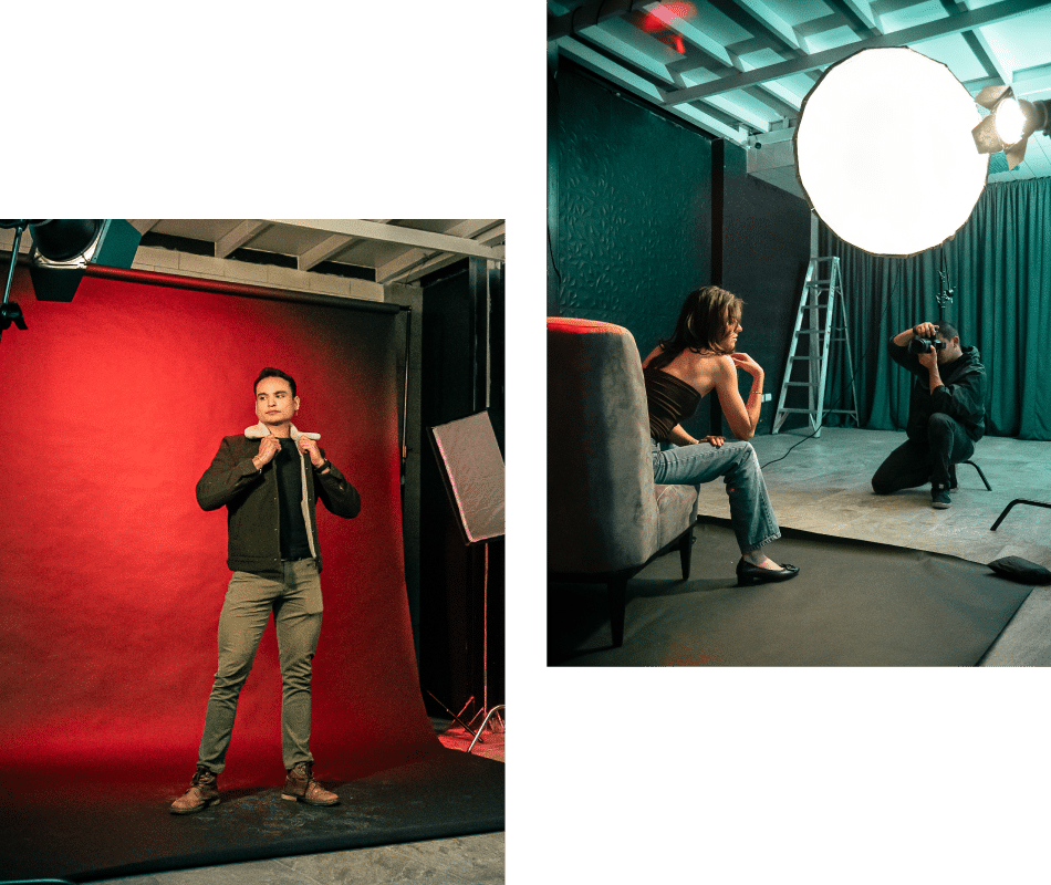 2 fotografias representando el servicio de video y fotografia profesional en Puebla